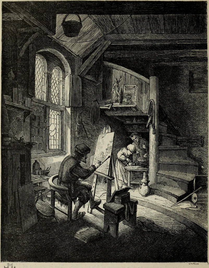 An illustration from John Cassell's Art treasures exhibition: containing engravings of the principal masterpieces of the English, Dutch, Flemish, French, and German schools, 1858, leaf 257