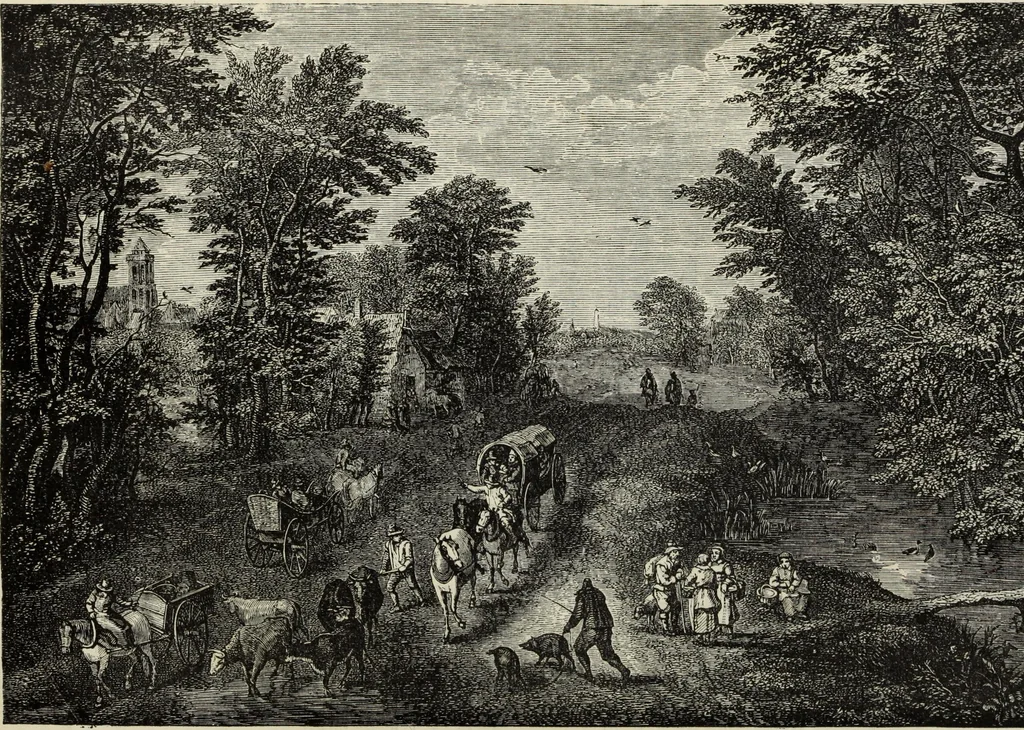 An illustration from John Cassell's Art treasures exhibition: containing engravings of the principal masterpieces of the English, Dutch, Flemish, French, and German schools, 1858, leaf 370