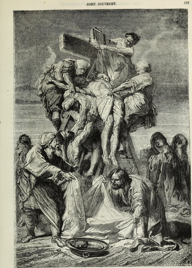 An illustration from John Cassell's Art treasures exhibition: containing engravings of the principal masterpieces of the English, Dutch, Flemish, French, and German schools, 1858, leaf 410
