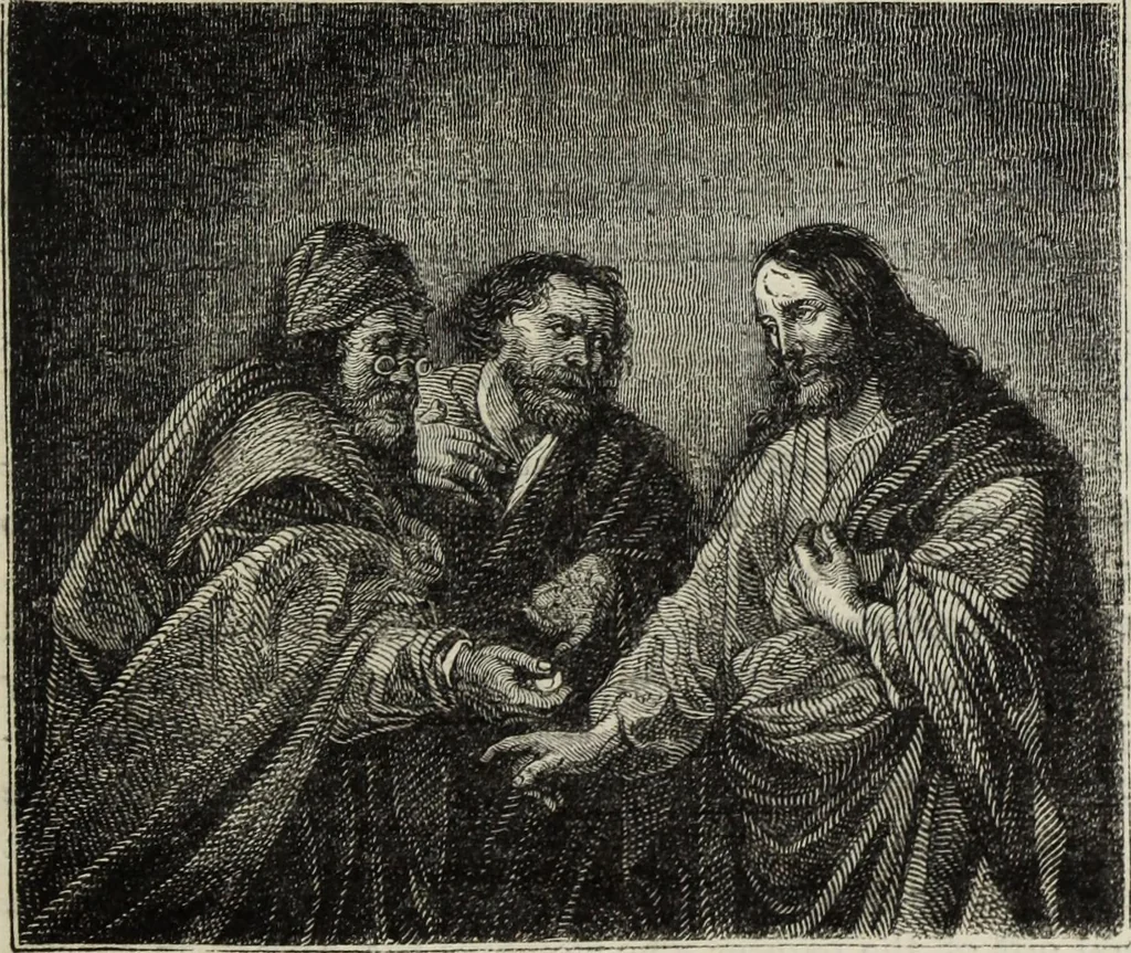 An illustration from John Cassell's Art treasures exhibition: containing engravings of the principal masterpieces of the English, Dutch, Flemish, French, and German schools, 1858, leaf 430