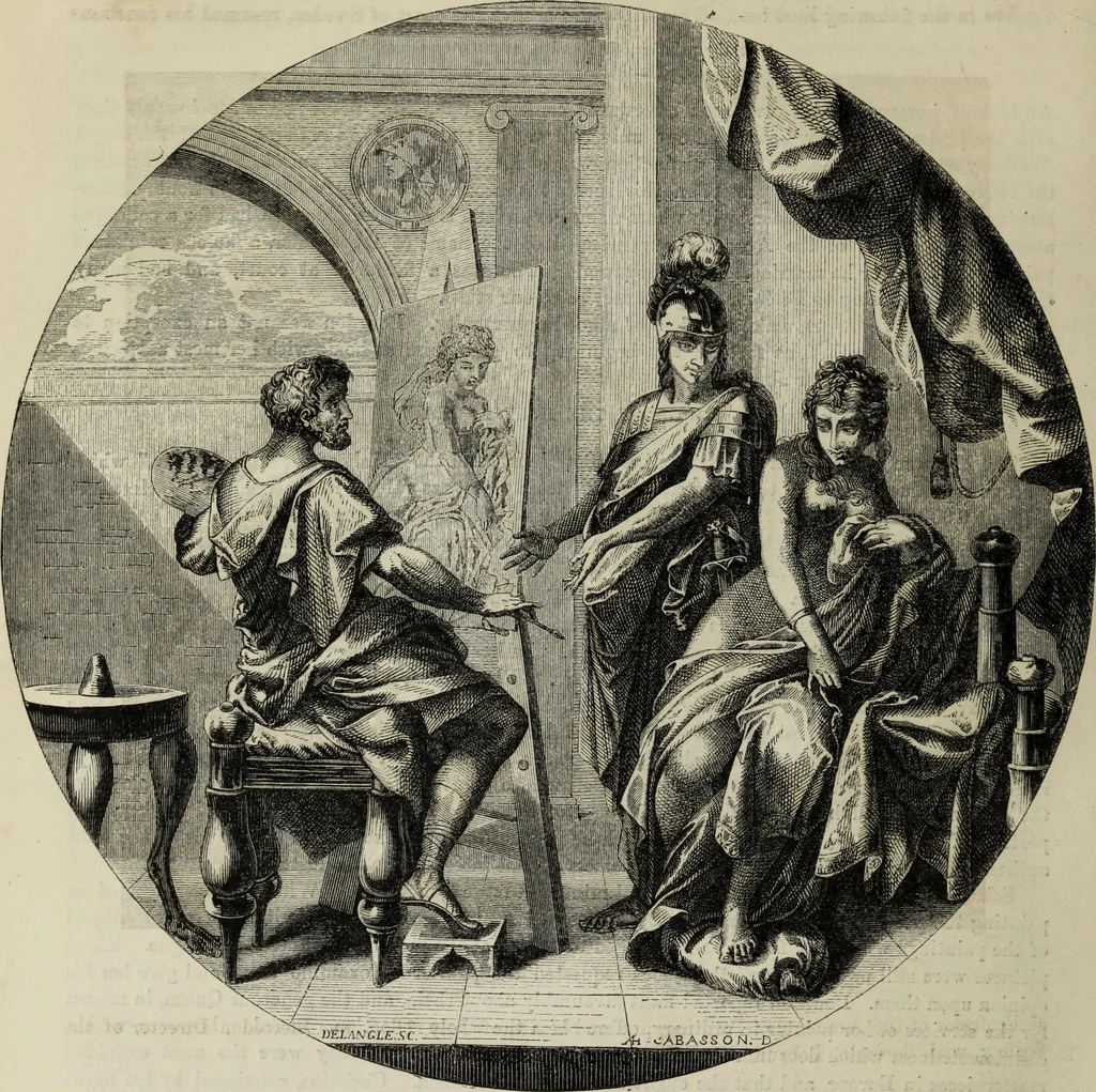 An illustration from John Cassell's Art treasures exhibition: containing engravings of the principal masterpieces of the English, Dutch, Flemish, French, and German schools, 1858, leaf 437