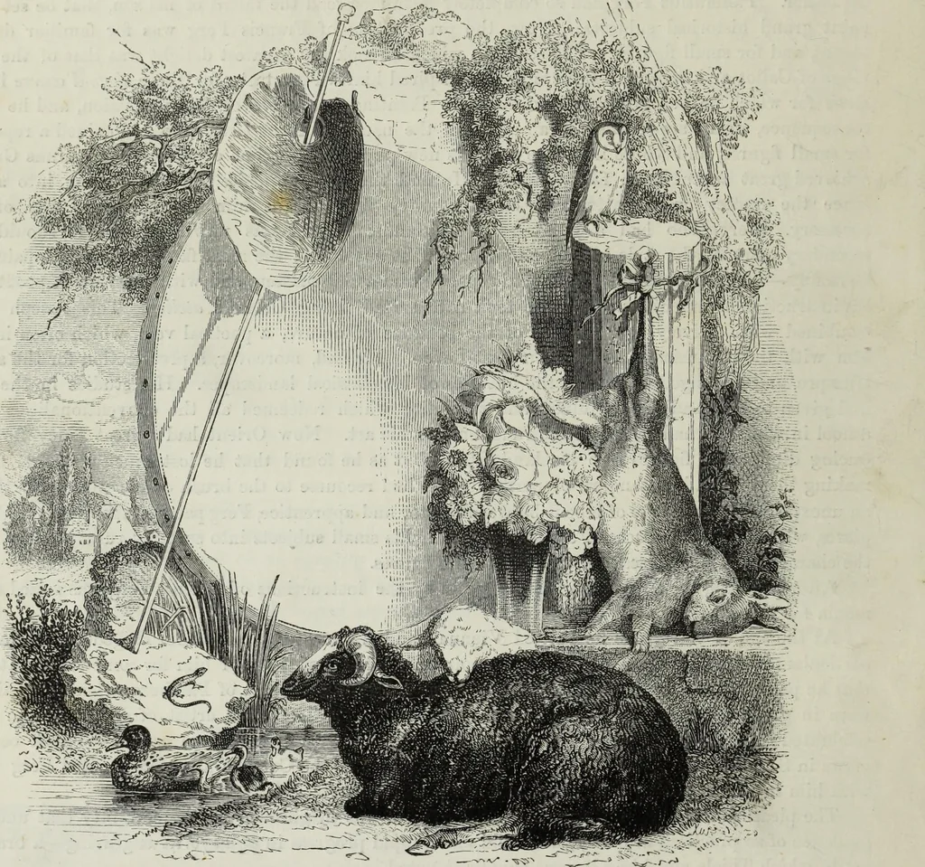 An illustration from John Cassell's Art treasures exhibition: containing engravings of the principal masterpieces of the English, Dutch, Flemish, French, and German schools, 1858, leaf 525