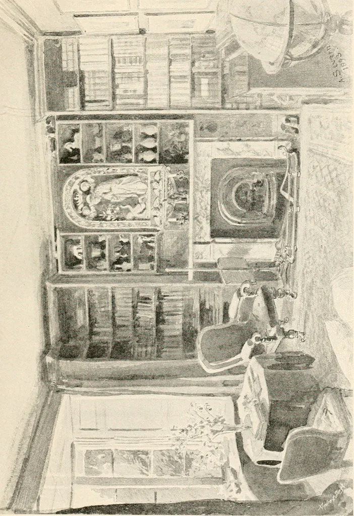 An illustration from John Ruskin; a sketch of his life, his work, and his opinions, with personal reminiscences, 1900, leaf 142