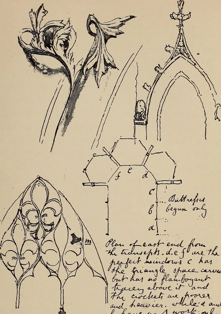 An illustration from John Ruskin; a sketch of his life, his work, and his opinions, with personal reminiscences, 1900, leaf 82