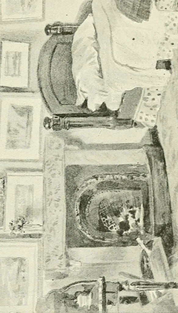 An illustration from John Ruskin; a sketch of his life, his work, and his opinions, with personal reminiscences, 1900, leaf 144
