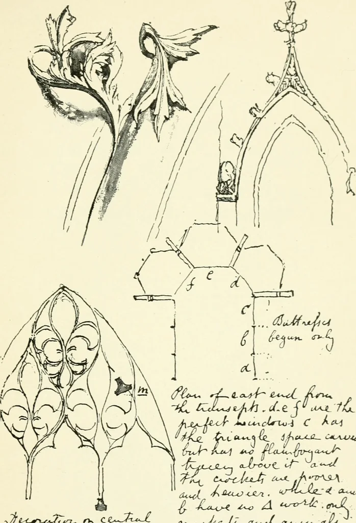 An illustration from John Ruskin; a sketch of his life, his work, and his opinions, with personal reminiscences, 1900, leaf 80
