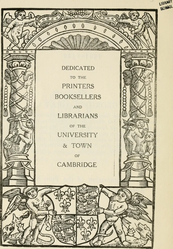 An illustration from John Siberch, the first Cambridge printer, 1521-1522, 1921, leaf 7