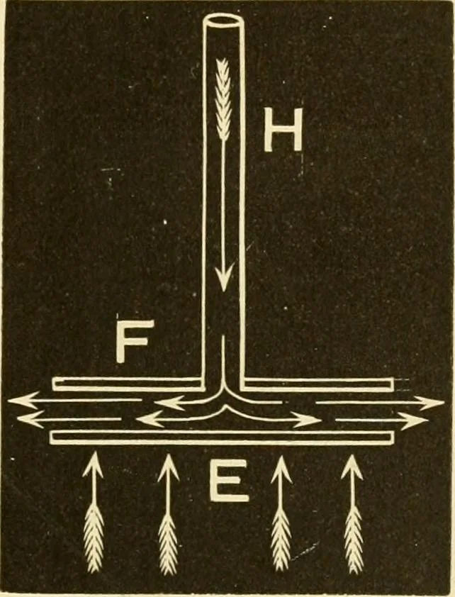 An illustration from Johnson's natural philosophy and key to philosophical charts : illustrated with 500 cuts; being reduced photographic copies of all the diagrams contained in the author's philosophical series of indestructible school charts ; for the use of schools and families, 1878, leaf 114