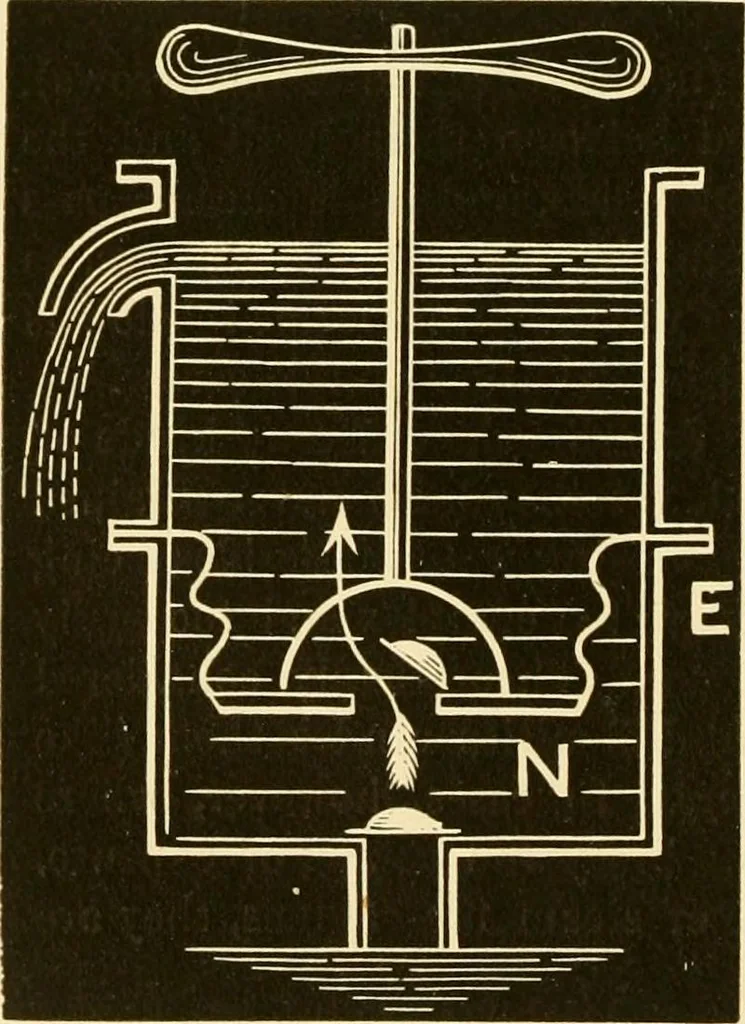 An illustration from Johnson's natural philosophy and key to philosophical charts : illustrated with 500 cuts; being reduced photographic copies of all the diagrams contained in the author's philosophical series of indestructible school charts ; for the use of schools and families, 1878, leaf 135