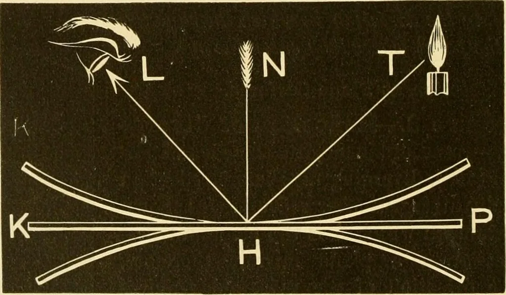 An illustration from Johnson's natural philosophy and key to philosophical charts : illustrated with 500 cuts; being reduced photographic copies of all the diagrams contained in the author's philosophical series of indestructible school charts ; for the use of schools and families, 1878, leaf 213