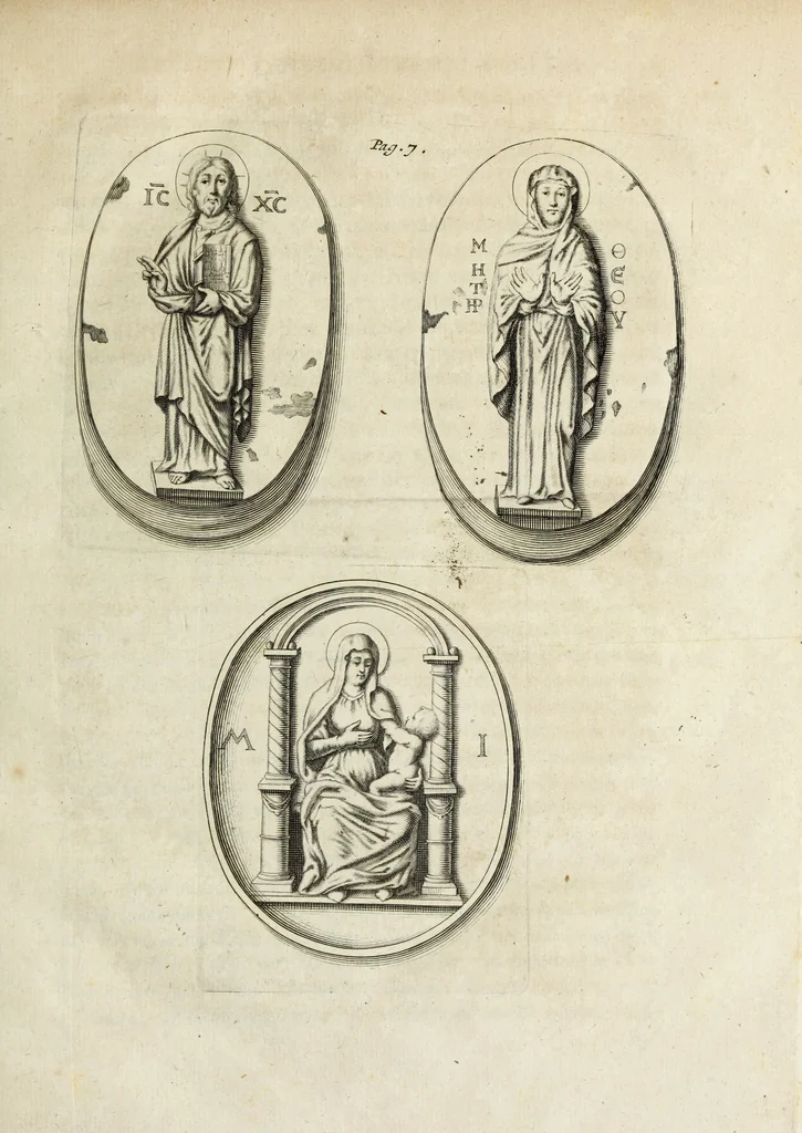 An illustration from Jo. Jac. Chiffletii De linteis sepulchralibus Christi Servatoris crisis historica, 1688, leaf 26