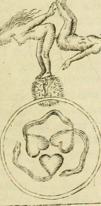 An illustration from Jo. Jacobi Mangeti, medicinae doctoris et sereniss. ac potentiss. regis Prussiae archiatri, Bibliotheca chemica curiosa, seu, Rerum ad alchemiam pertinetium thesaurus instructissimus : quo non tantùm artis auriferae, ac scriptorum in ea nobiliorum historia traditur : lapidis veritas argumentis & experimentis innumeris, immò & juris consultorum judiciis evincitur : termini obscuriores explicantur : cautiones contra impostores & difficultates in tinctura universali conficienda occurrentes, declarantur : verùm etiam tractatus omnes virorum celebriorum, qui in magno sudarunt elixyre, quíque ab ipso Hermete, ut dicitur, Trismegisto, ad nostra usque tempora de chrysopoea scripserunt, cum praecipuis suis commentariis, concinno ordine dispositi exhibentur. Ad quorum omnium illustrationem additae sunt quamplurimae figurae aeneae, 1702, leaf 1420