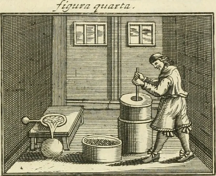 An illustration from Jo. Jacobi Mangeti, medicinae doctoris et sereniss. ac potentiss. regis Prussiae archiatri, Bibliotheca chemica curiosa, seu, Rerum ad alchemiam pertinetium thesaurus instructissimus : quo non tantùm artis auriferae, ac scriptorum in ea nobiliorum historia traditur : lapidis veritas argumentis & experimentis innumeris, immò & juris consultorum judiciis evincitur : termini obscuriores explicantur : cautiones contra impostores & difficultates in tinctura universali conficienda occurrentes, declarantur : verùm etiam tractatus omnes virorum celebriorum, qui in magno sudarunt elixyre, quíque ab ipso Hermete, ut dicitur, Trismegisto, ad nostra usque tempora de chrysopoea scripserunt, cum praecipuis suis commentariis, concinno ordine dispositi exhibentur. Ad quorum omnium illustrationem additae sunt quamplurimae figurae aeneae, 1702, leaf 1522