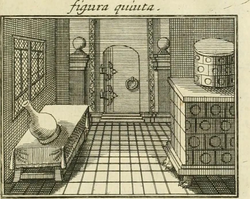 An illustration from Jo. Jacobi Mangeti, medicinae doctoris et sereniss. ac potentiss. regis Prussiae archiatri, Bibliotheca chemica curiosa, seu, Rerum ad alchemiam pertinetium thesaurus instructissimus : quo non tantùm artis auriferae, ac scriptorum in ea nobiliorum historia traditur : lapidis veritas argumentis & experimentis innumeris, immò & juris consultorum judiciis evincitur : termini obscuriores explicantur : cautiones contra impostores & difficultates in tinctura universali conficienda occurrentes, declarantur : verùm etiam tractatus omnes virorum celebriorum, qui in magno sudarunt elixyre, quíque ab ipso Hermete, ut dicitur, Trismegisto, ad nostra usque tempora de chrysopoea scripserunt, cum praecipuis suis commentariis, concinno ordine dispositi exhibentur. Ad quorum omnium illustrationem additae sunt quamplurimae figurae aeneae, 1702, leaf 1522