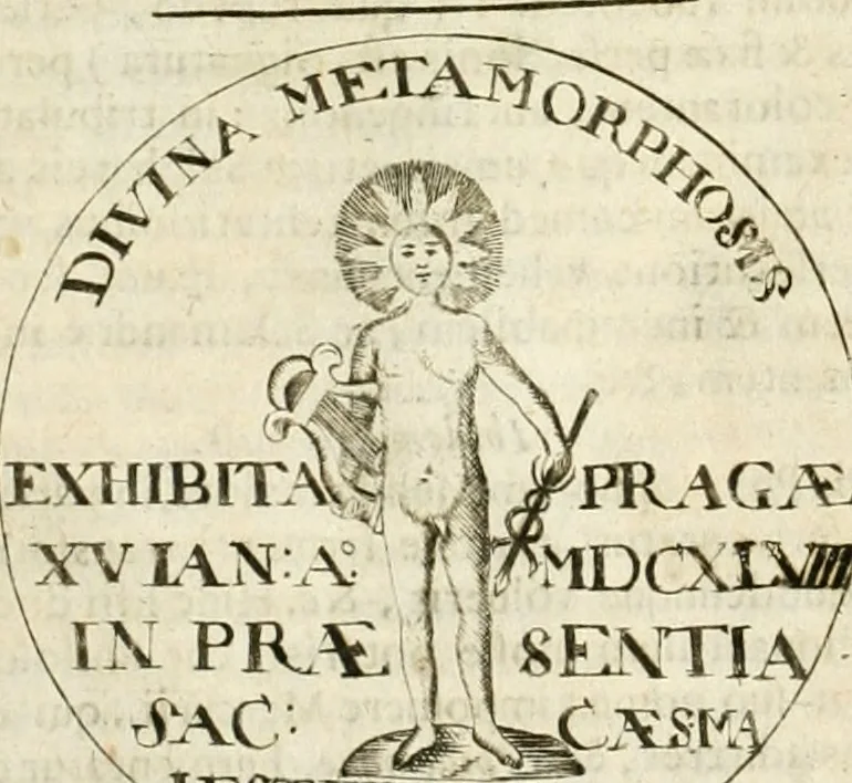 An illustration from Jo. Jacobi Mangeti, medicinae doctoris et sereniss. ac potentiss. regis Prussiae archiatri, Bibliotheca chemica curiosa, seu, Rerum ad alchemiam pertinetium thesaurus instructissimus : quo non tantùm artis auriferae, ac scriptorum in ea nobiliorum historia traditur : lapidis veritas argumentis & experimentis innumeris, immò & juris consultorum judiciis evincitur : termini obscuriores explicantur : cautiones contra impostores & difficultates in tinctura universali conficienda occurrentes, declarantur : verùm etiam tractatus omnes virorum celebriorum, qui in magno sudarunt elixyre, quíque ab ipso Hermete, ut dicitur, Trismegisto, ad nostra usque tempora de chrysopoea scripserunt, cum praecipuis suis commentariis, concinno ordine dispositi exhibentur. Ad quorum omnium illustrationem additae sunt quamplurimae figurae aeneae, 1702, leaf 223