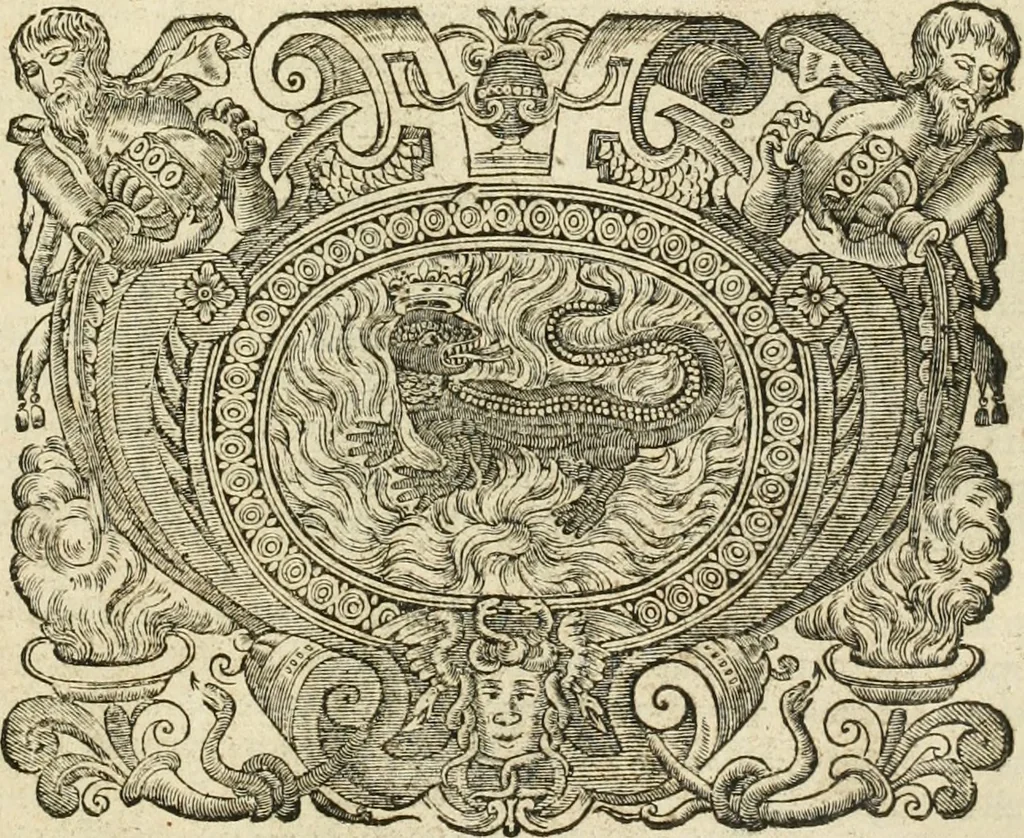 An illustration from Jo. Jacobi Mangeti, medicinae doctoris et sereniss. ac potentiss. regis Prussiae archiatri, Bibliotheca chemica curiosa, seu, Rerum ad alchemiam pertinetium thesaurus instructissimus : quo non tantùm artis auriferae, ac scriptorum in ea nobiliorum historia traditur : lapidis veritas argumentis & experimentis innumeris, immò & juris consultorum judiciis evincitur : termini obscuriores explicantur : cautiones contra impostores & difficultates in tinctura universali conficienda occurrentes, declarantur : verùm etiam tractatus omnes virorum celebriorum, qui in magno sudarunt elixyre, quíque ab ipso Hermete, ut dicitur, Trismegisto, ad nostra usque tempora de chrysopoea scripserunt, cum praecipuis suis commentariis, concinno ordine dispositi exhibentur. Ad quorum omnium illustrationem additae sunt quamplurimae figurae aeneae, 1702, leaf 6