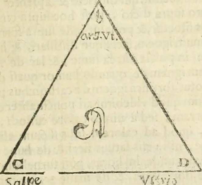 An illustration from Jo. Jacobi Mangeti, medicinae doctoris et sereniss. ac potentiss. regis Prussiae archiatri, Bibliotheca chemica curiosa, seu, Rerum ad alchemiam pertinetium thesaurus instructissimus : quo non tantùm artis auriferae, ac scriptorum in ea nobiliorum historia traditur : lapidis veritas argumentis & experimentis innumeris, immò & juris consultorum judiciis evincitur : termini obscuriores explicantur : cautiones contra impostores & difficultates in tinctura universali conficienda occurrentes, declarantur : verùm etiam tractatus omnes virorum celebriorum, qui in magno sudarunt elixyre, quíque ab ipso Hermete, ut dicitur, Trismegisto, ad nostra usque tempora de chrysopoea scripserunt, cum praecipuis suis commentariis, concinno ordine dispositi exhibentur. Ad quorum omnium illustrationem additae sunt quamplurimae figurae aeneae, 1702, leaf 790