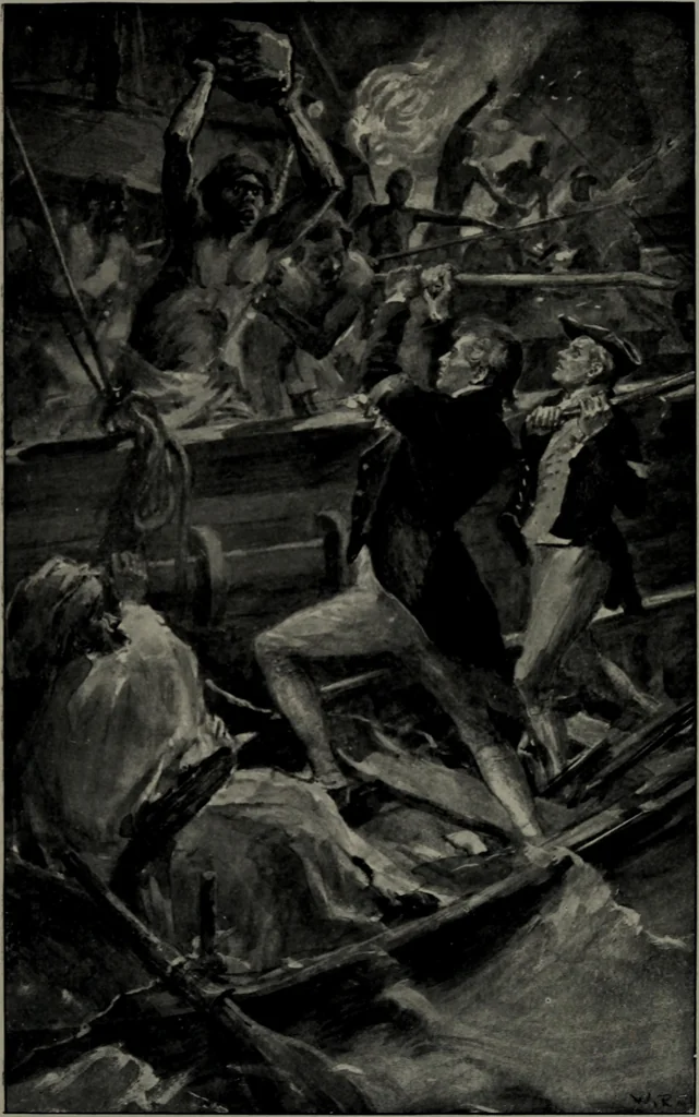 An illustration from Jones of the 64th : a tale of the battles of Assaye and Laswaree, 1908, leaf 118