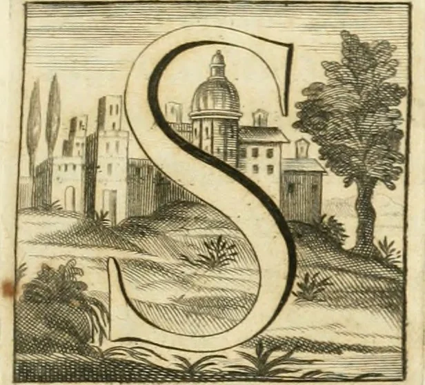 An illustration from Josephi Alexandri Furietti utriusque signaturæ referendarii, sacrarum congr. concilii, & residentiæ episcoporum a secretis De musivis, ad Ss. patrem Benedictum XIV. Pontificem Maximum, 1752, leaf 14