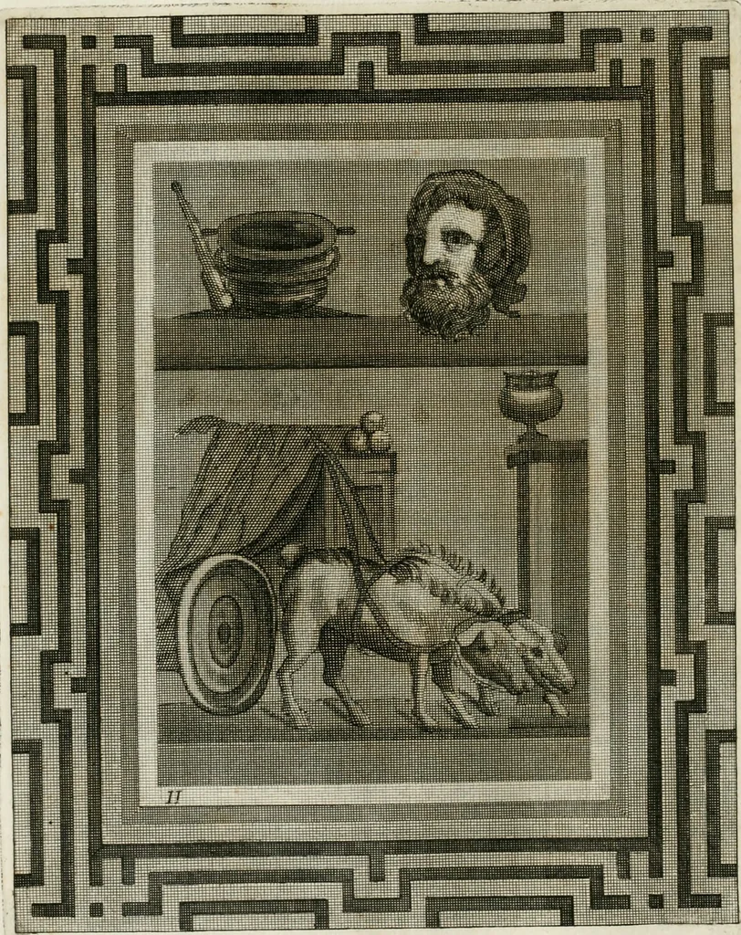 An illustration from Josephi Alexandri Furietti utriusque signaturæ referendarii, sacrarum congr. concilii, & residentiæ episcoporum a secretis De musivis, ad Ss. patrem Benedictum XIV. Pontificem Maximum, 1752, leaf 65