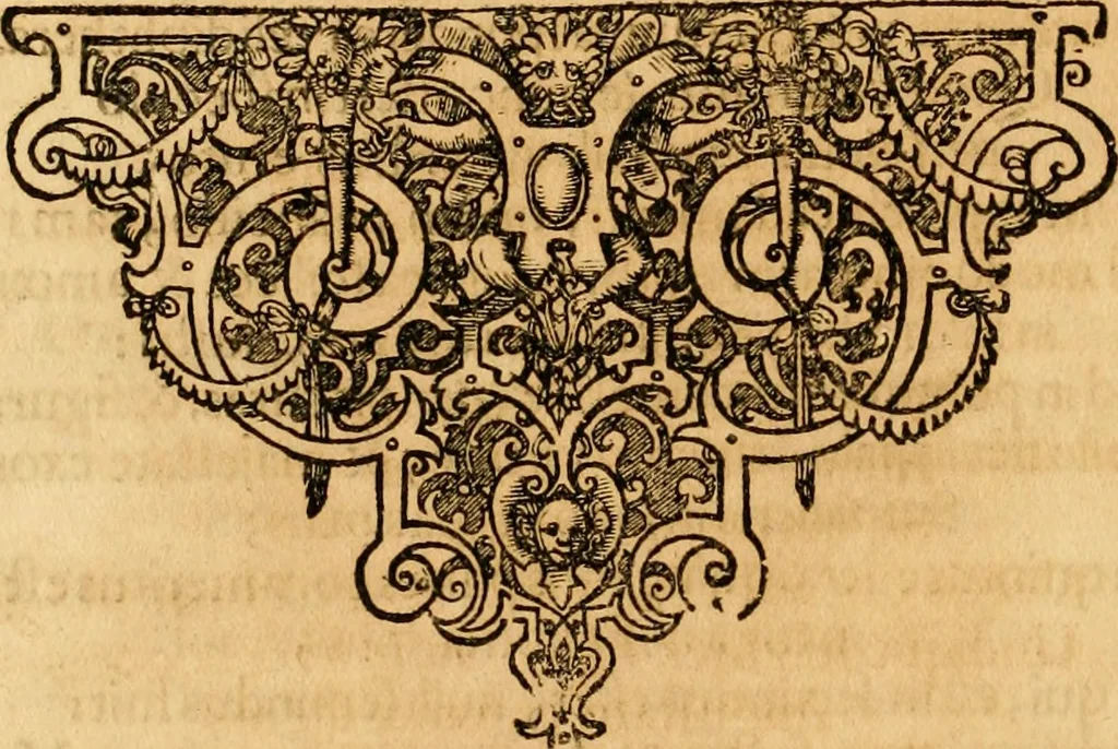 An illustration from Josephi felicissimi quondam, et gloriossisimi in Aegypto proregis polymita : variis liciorum coloribus distincta diversisque picturarum figuris illustrata : hoc est, virtutum regiarum in pluribus olim clarissimisque principibus laudatarum symmetria in unum, absolutumque ornatum animi coronis nati concinnata, et Josepho primo Leopoldi I. caesaris filio in Romanorum regem felicibus auspiciis nuper inaugurato : ab Archiducali, Caesareo, et Academico Societ. Jesu collegio Graecii in obsequiosae gratulationis argumentum demississimè oblata, 1690, leaf 169