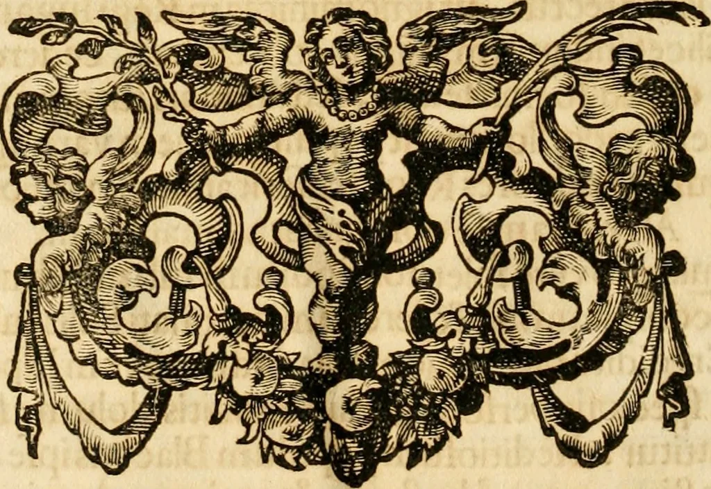 An illustration from Josephi felicissimi quondam, et gloriossisimi in Aegypto proregis polymita : variis liciorum coloribus distincta diversisque picturarum figuris illustrata : hoc est, virtutum regiarum in pluribus olim clarissimisque principibus laudatarum symmetria in unum, absolutumque ornatum animi coronis nati concinnata, et Josepho primo Leopoldi I. caesaris filio in Romanorum regem felicibus auspiciis nuper inaugurato : ab Archiducali, Caesareo, et Academico Societ. Jesu collegio Graecii in obsequiosae gratulationis argumentum demississimè oblata, 1690, leaf 37