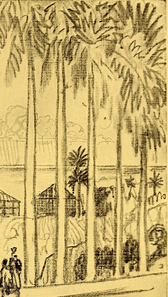 An illustration from Joseph Pennell's pictures of the Panama canal: reproductions of a series of lithographs made by him on the isthmus of Panama, January-March, 1912, 1912, leaf 118