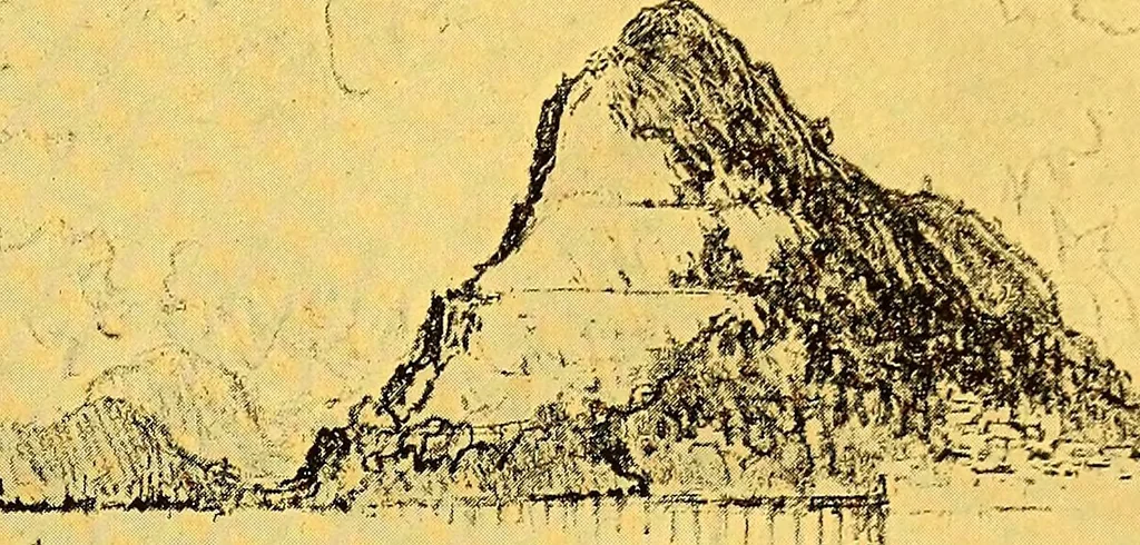 An illustration from Joseph Pennell's pictures of the Panama canal: reproductions of a series of lithographs made by him on the isthmus of Panama, January-March, 1912, 1912, leaf 130