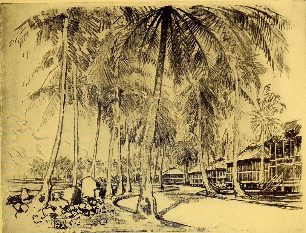 An illustration from Joseph Pennell's pictures of the Panama canal: reproductions of a series of lithographs made by him on the isthmus of Panama, January-March, 1912, 1912, leaf 22