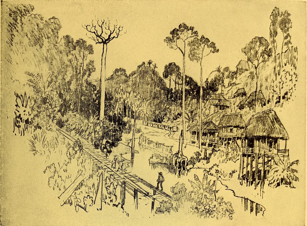 An illustration from Joseph Pennell's pictures of the Panama canal: reproductions of a series of lithographs made by him on the isthmus of Panama, January-March, 1912, 1912, leaf 54