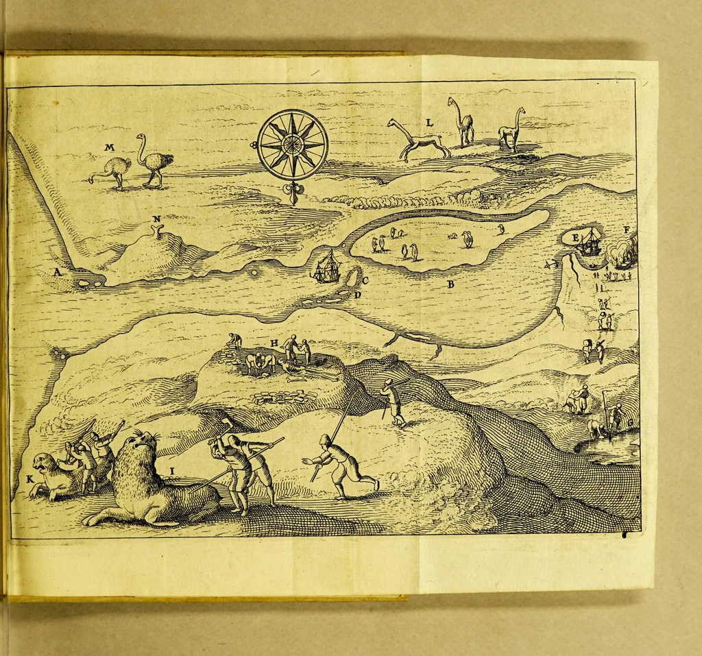 An illustration from Journael ofte beschryvinghe van de wonderlijcke reyse, 1632, leaf 21