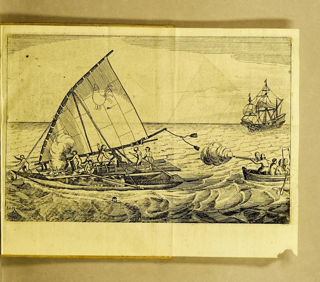An illustration from Journael ofte beschryvinghe van de wonderlijcke reyse, 1632, leaf 39