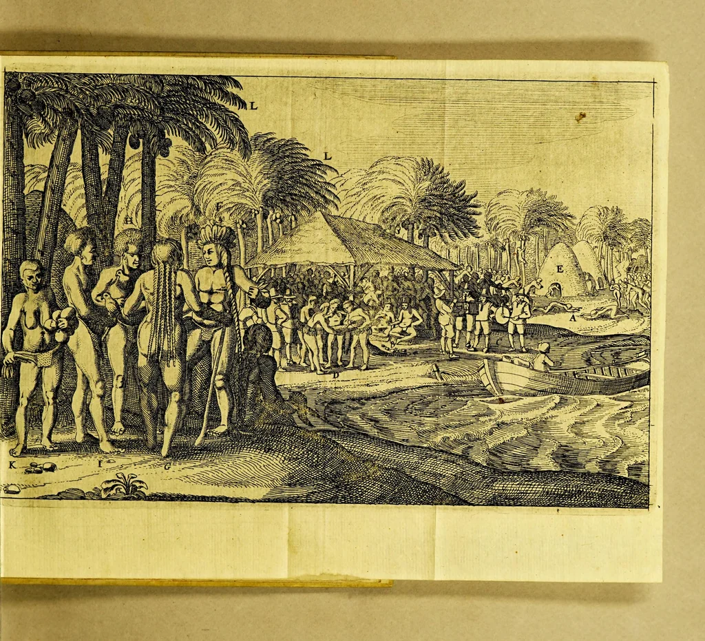 An illustration from Journael ofte beschryvinghe van de wonderlijcke reyse, 1632, leaf 49