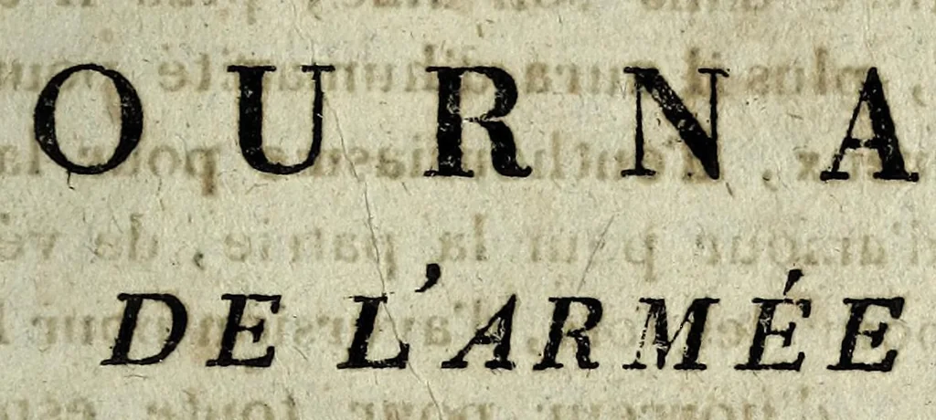 An illustration from Journal de l'armée des cotes de Cherbourg., leaf 545