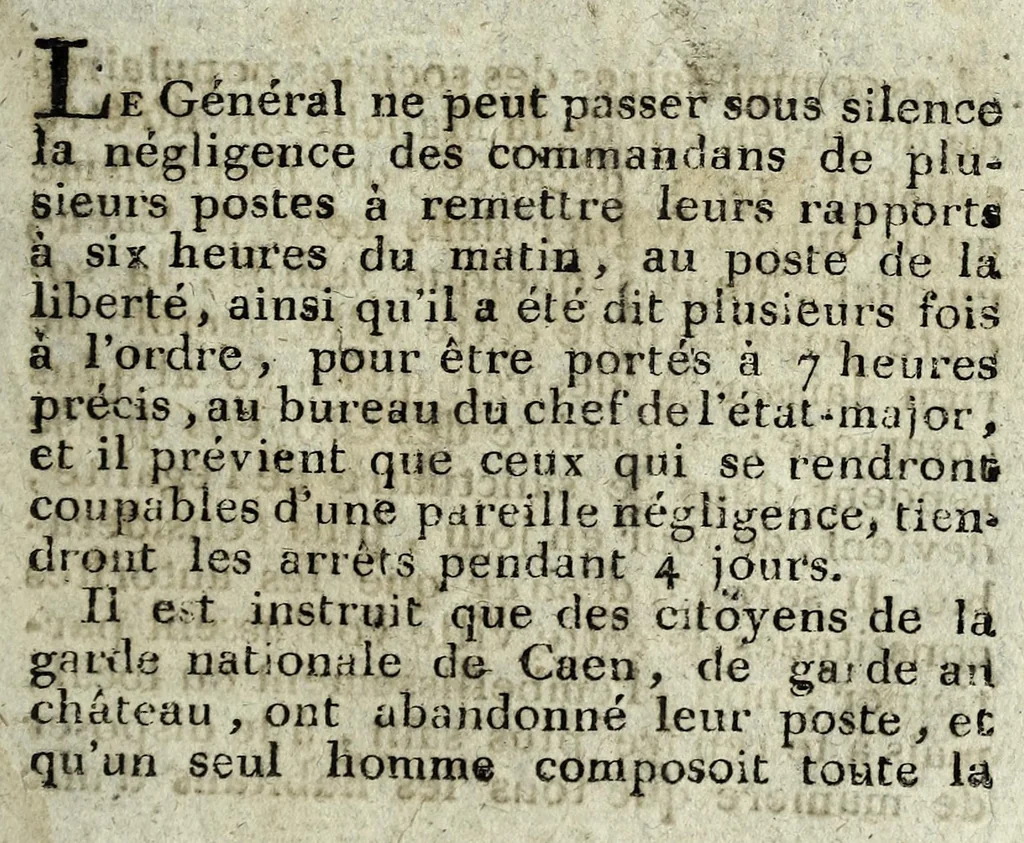 An illustration from Journal de l'armée des cotes de Cherbourg., leaf 617