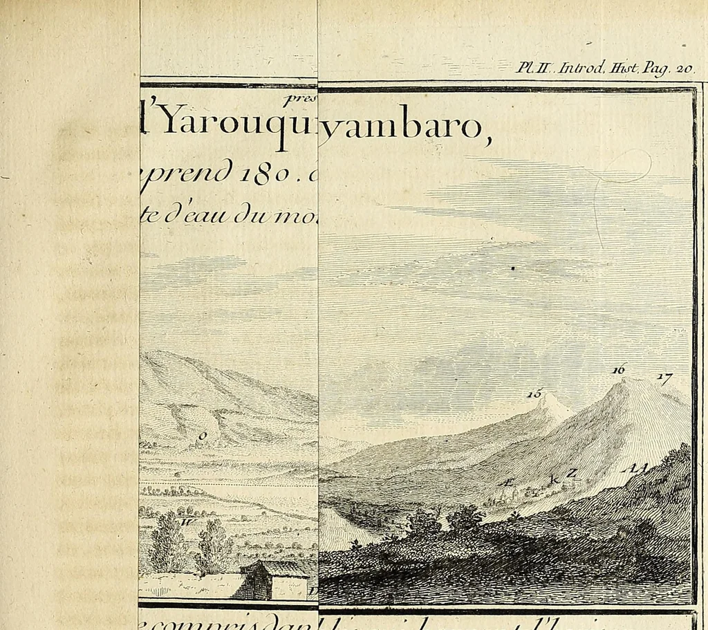 An illustration from Journal du voyage fait par ordre du roi, a l'équateur : servant d'introduction historique a la Mesure des trois premiers degrés du méridien, 1751, leaf 73