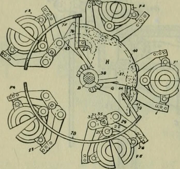 An illustration from Journal, 1917, leaf 585