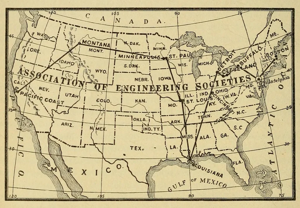 An illustration from Journal of the Association of Engineering Societies, 1881, leaf 190