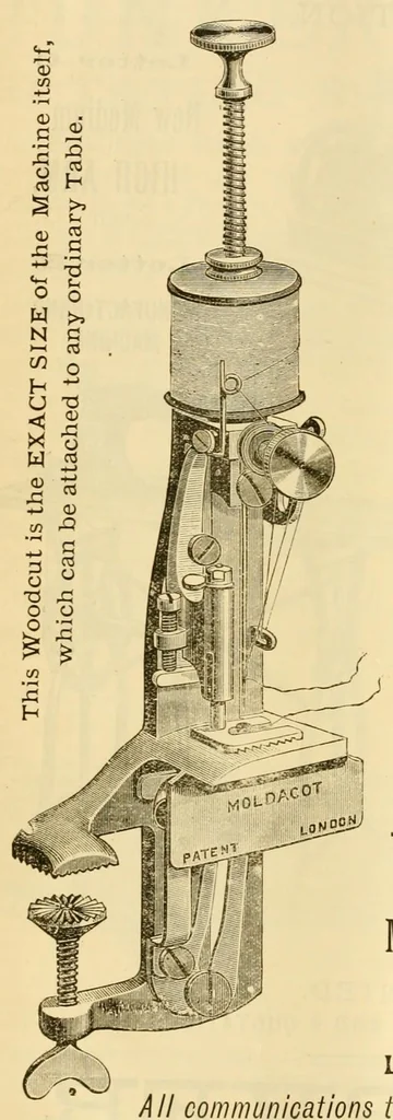 An illustration from Journal of domestic appliances, 1881, leaf 458