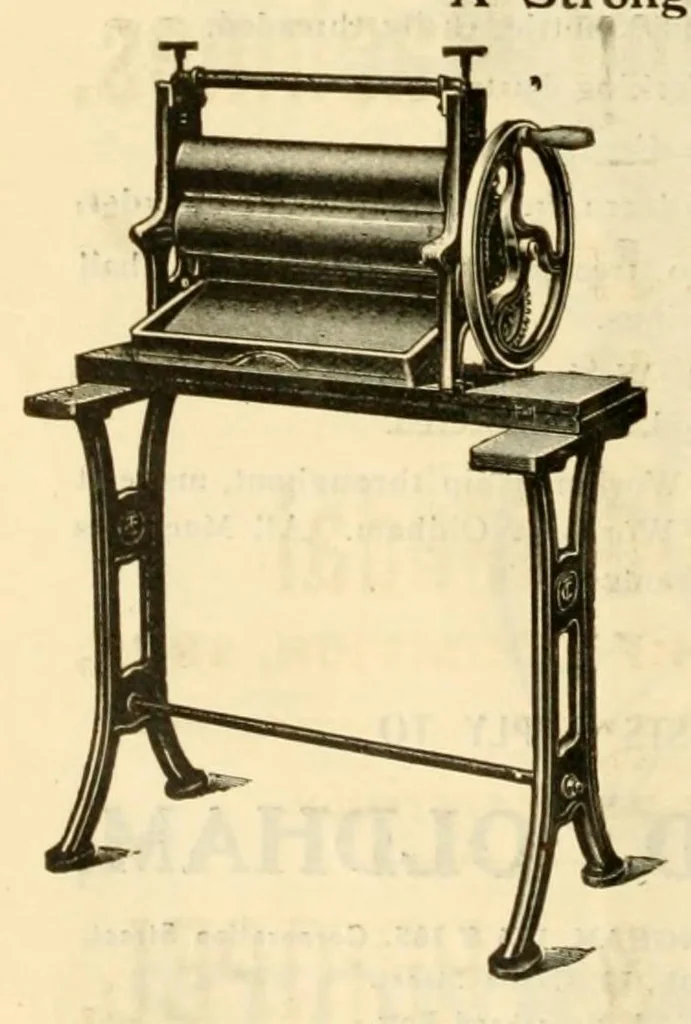 An illustration from Journal of domestic appliances, 1881, leaf 142