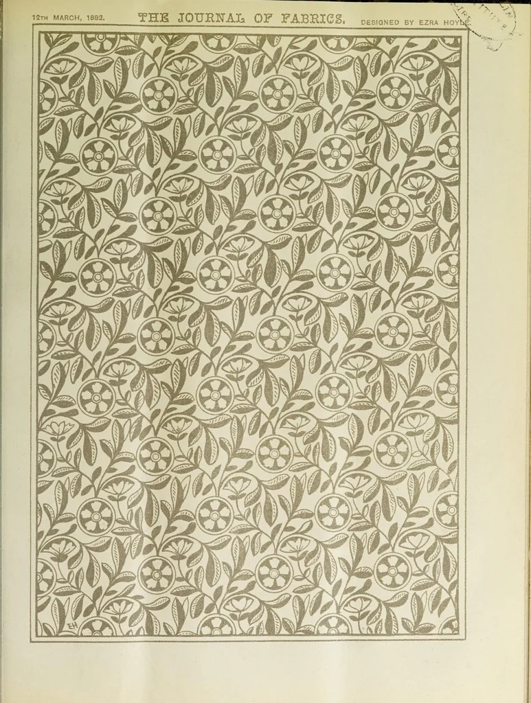 An illustration from Journal of fabrics and textile industries, 1882, leaf 125