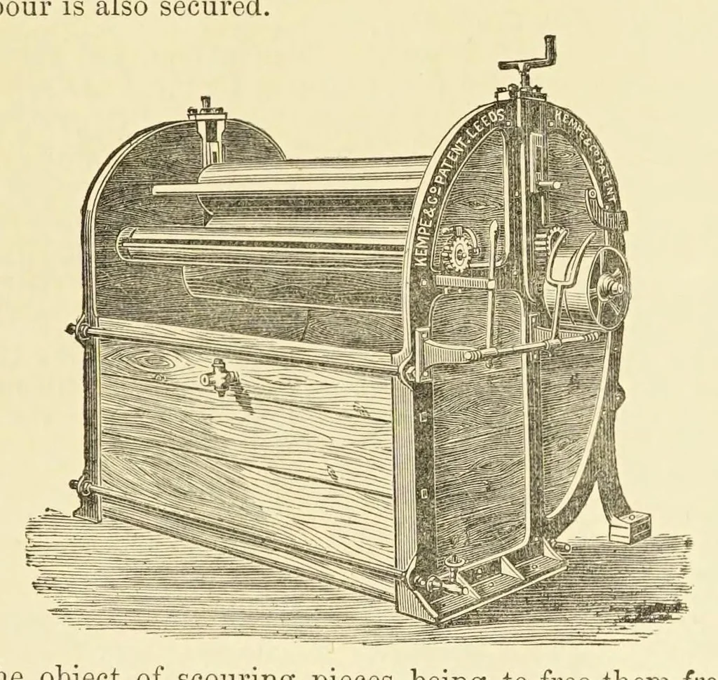 An illustration from Journal of fabrics and textile industries, 1882, leaf 40