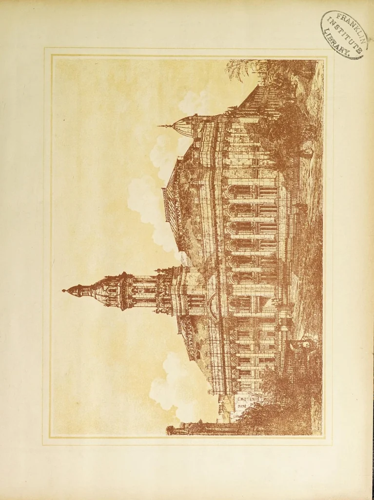 An illustration from Journal of fabrics and textile industries, 1882, leaf 17