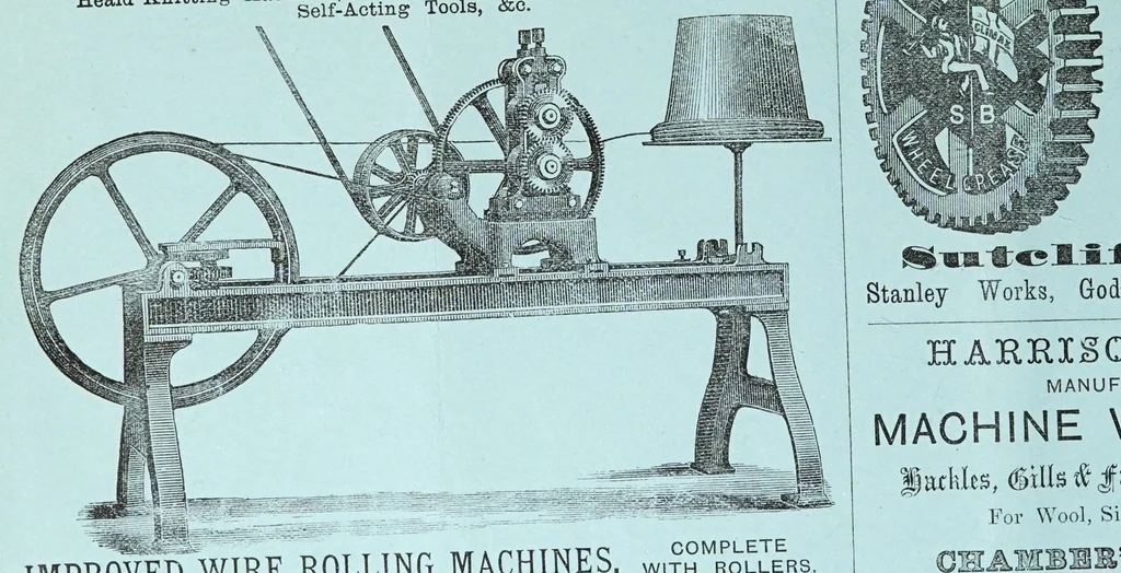An illustration from Journal of fabrics and textile industries, 1882, leaf 8
