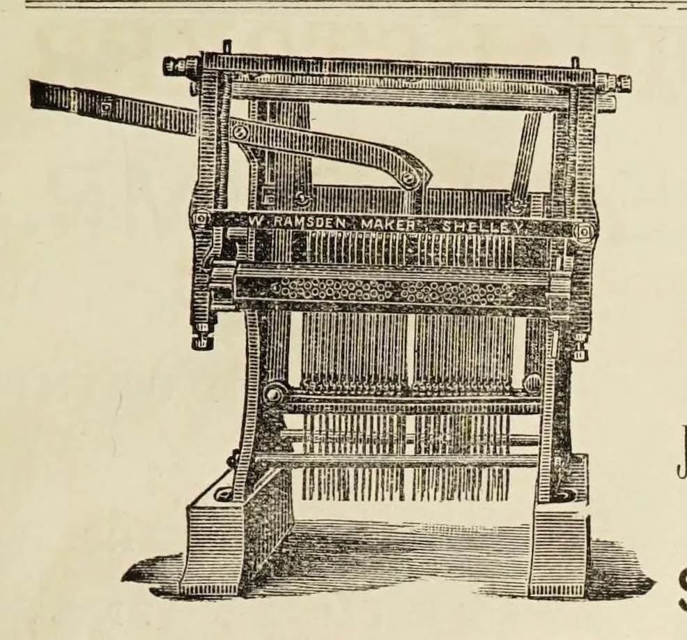 An illustration from Journal of fabrics and textile industries, 1882, leaf 117