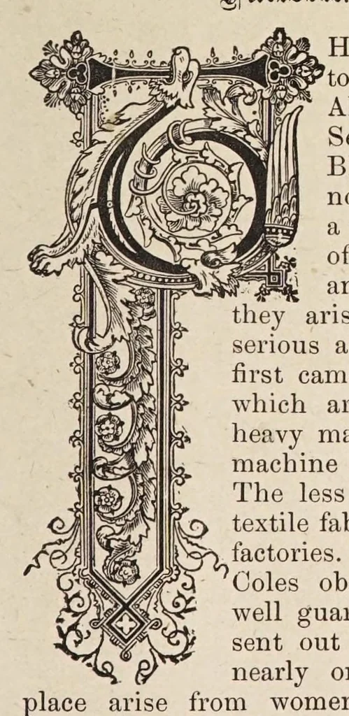 An illustration from Journal of fabrics and textile industries, 1882, leaf 87
