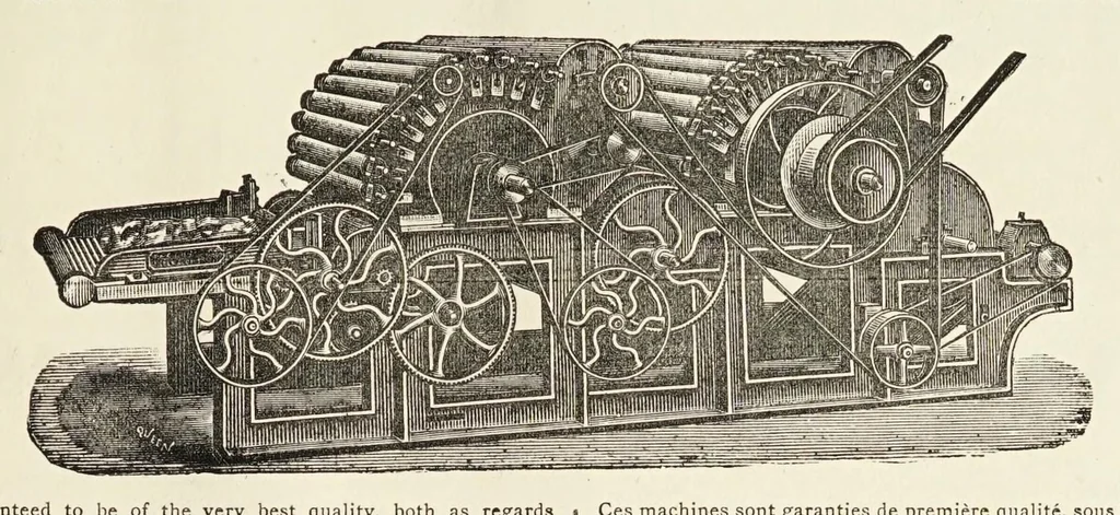 An illustration from Journal of fabrics and textile industries, 1882, leaf 93