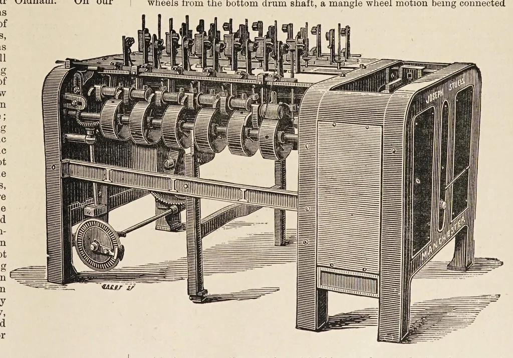 An illustration from Journal of fabrics and textile industries, 1882, leaf 121