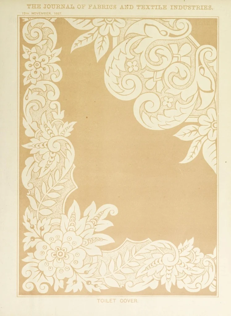 An illustration from Journal of fabrics and textile industries, 1882, leaf 179