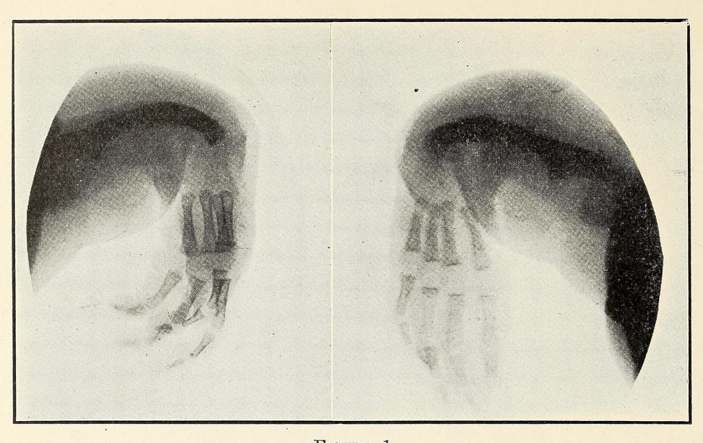 An illustration from The Journal of roentgenology, 1918, leaf 256
